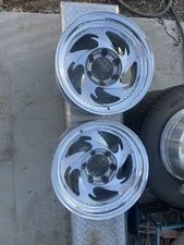 BILLET SPECIALTIES GTP58 16" x 8" RIMS WITH 5” B.S. AND 6x5.5 PATTERN PAIR ONLY