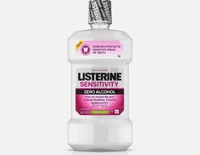 Listerine Sensitivity Mouthwash Zero Alcohol Fresh Mint 24 Hour Relief 500 ml
