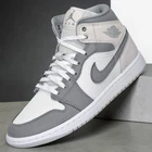 Nike Air Jordan 1 Mid SE Summit White Lt Smoke Gray IO2050-100 Men's Sizes NEW