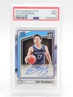 YUKI KAWAMURA 2024-25 DONRUSS OPTIC ROOKIE AUTO #334 GRIZZLIES PSA 9 Q0004