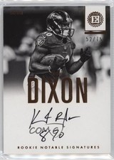 2016 Panini Encased Rookie Notable Signatures 52/75 Kenneth Dixon Auto 00o6