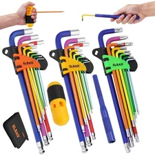 ELEAD Allen-Wrench Hex Torx Key Set: 29-Piece Rainbow Colored Allen Key Set, ...