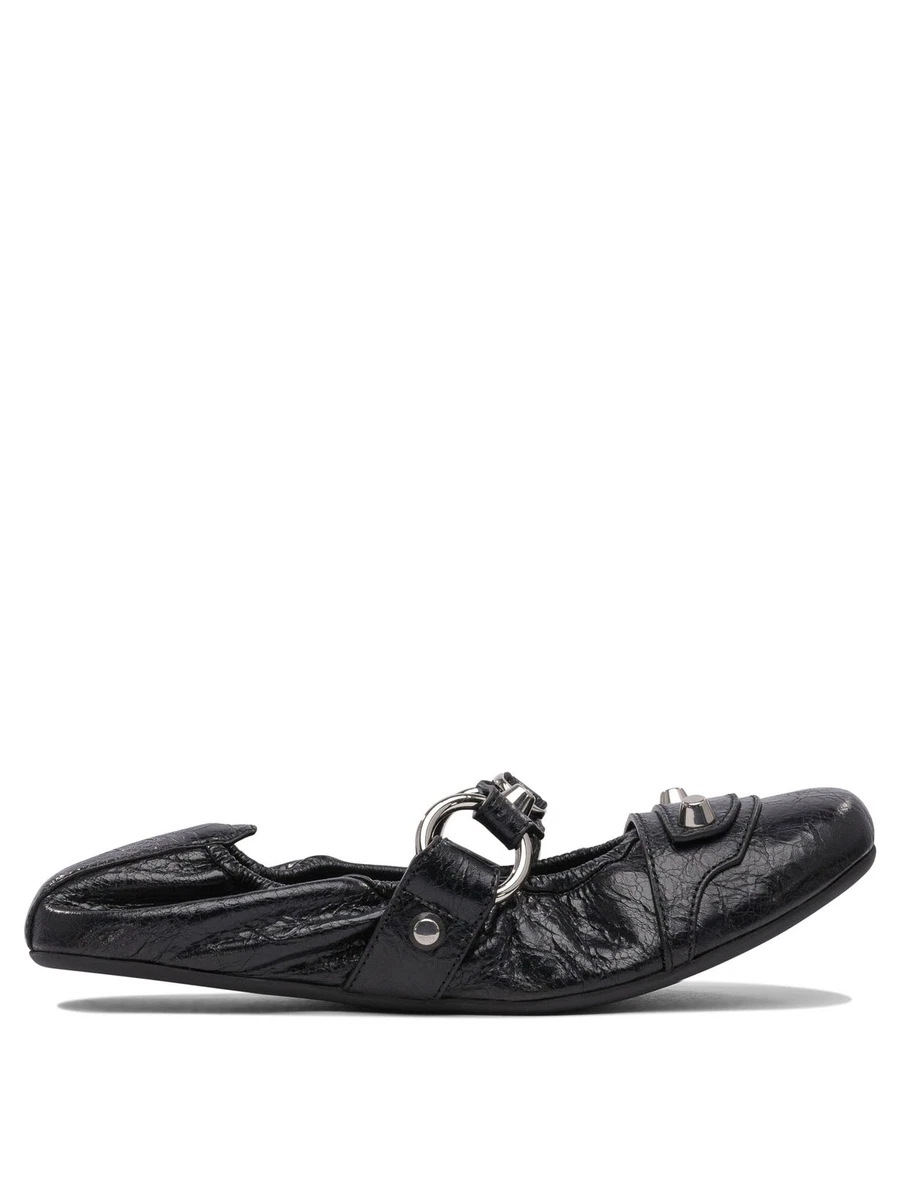 バレエシューズ Balenciaga  flat shoes 38 BALENCIAGA - Leopold Satin Ballerina Flats Balenciaga