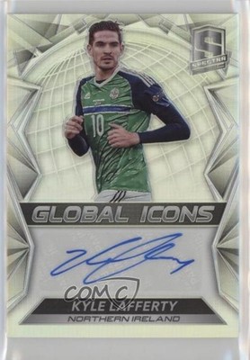 2016-17 Panini Spectra Global Icons 125/199 Kyle Lafferty #GI-KLA Auto 0m1