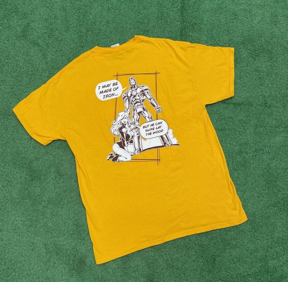 Camiseta gráfica vintage Marvel Iron Man talla: L Foto 3 de 4