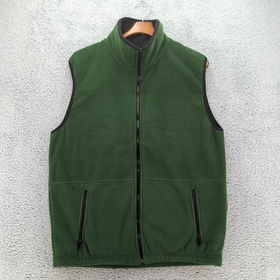 Colorado Timberline Green No-Pill Fleece Vest Mens Large Centaurus Warriors