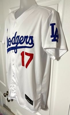 Ohtani 17番 Dodgers ユニフォーム 2XL Ohtani 17 Dodgers Baseball Jersey, Mns Szs M, XL,2x, All patches