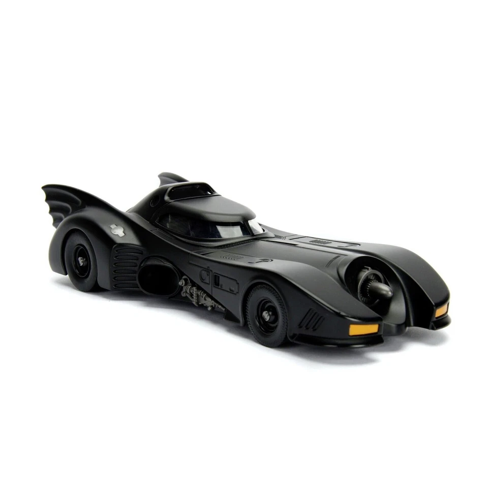 Batman, Batmobile 1989 1:24 + Personaggio Batman in Metallo - Jada Toys + 8 Anni - Immagine 3 di 4