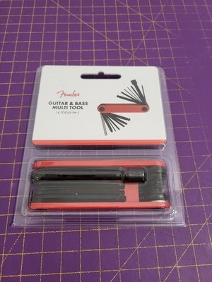 Fender Guitar Bass Multi-Tool 14-in-1 Gitarren Bass Werkzeug