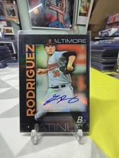 2020 Bowman Platinum Grayson Rodriguez Rookie Auto #TOP-11 Baltimore Orioles