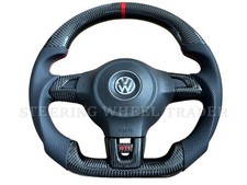 VW Golf MK5 MK6 GTI Scirocco Caddy Tiguan T5.1 Polo FB Steering Wheel Carbon