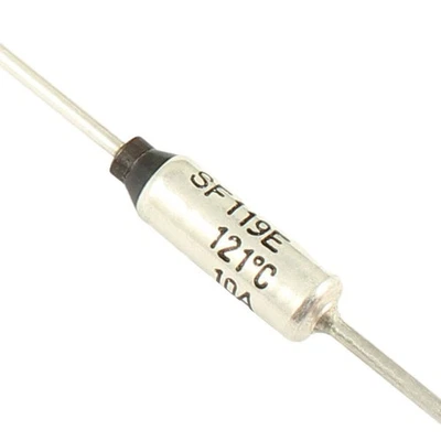 5Pcs Microtemp Thermal Fuse 121°C 121 Degree TF Cutoff SF119E 10A 250V NEC