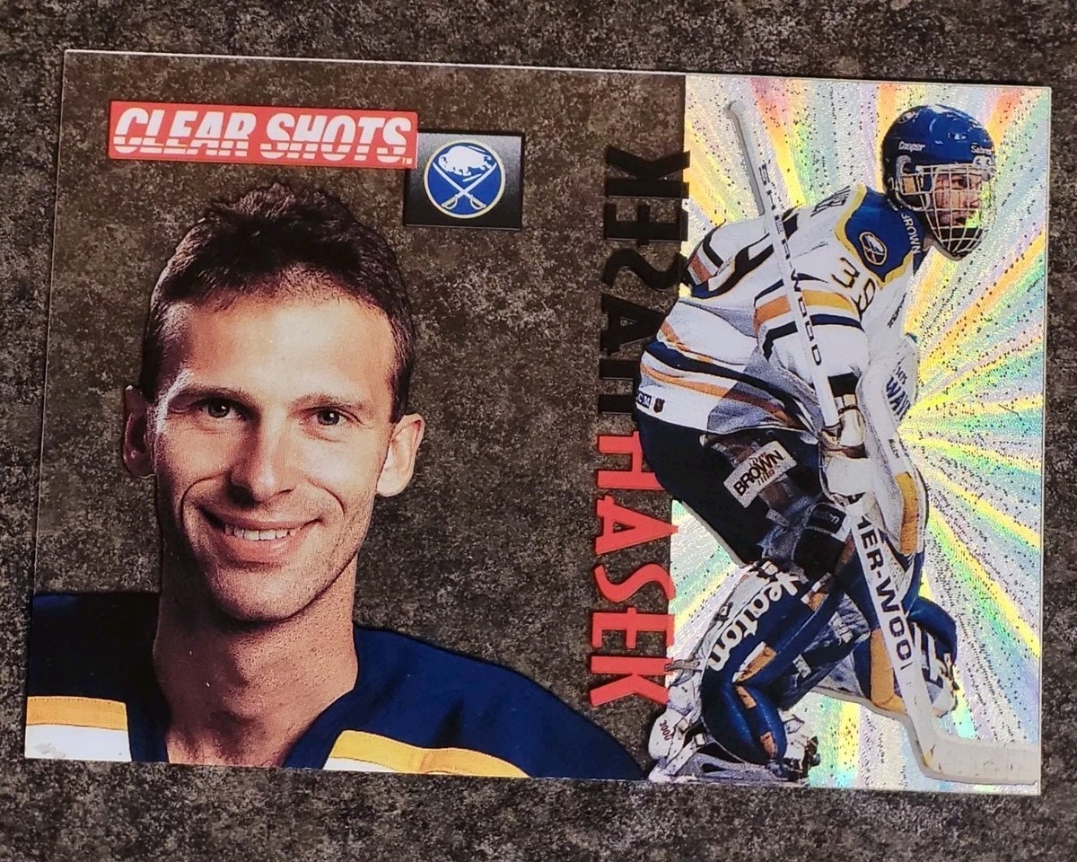 1995-96 Pinnacle Clear Shots #15 Dominik Hasek NM MT Insert | eBay