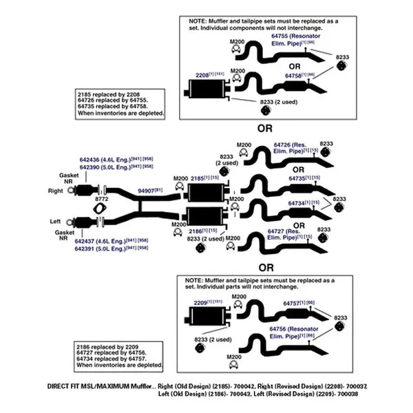 For Lincoln Town Car 1990-1997 AP Exhaust 64756 Exhaust Tailpipe Foto 2 de 4
