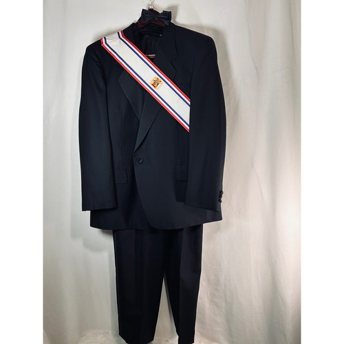 Knights of Columbus 4th Degree Tuxedo Regalia Set Jacket Pants Vest Sash 42R
