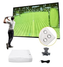 Ultra Clear Golf Simulator Impact Screen Practice Garage Swing Training 118x78"