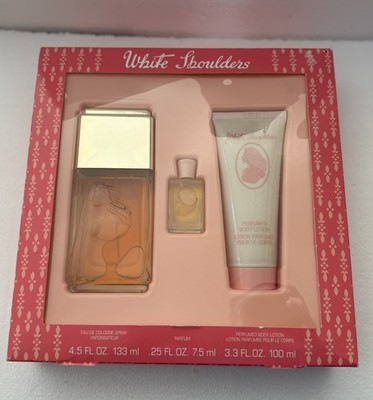 Vintage White Shoulders New Old  Stock Gift Set-4.5oz +.25 Parfum 3.3oz Lotion