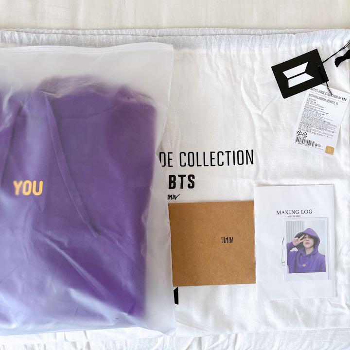 Artist Made Collection By BTS JIMIN WITH YOU HOODY purple size L  