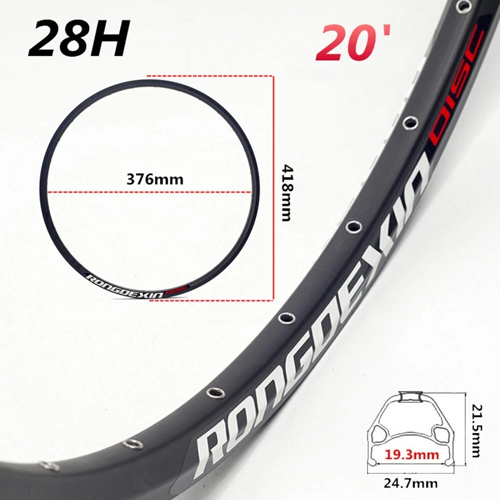 20 Inch Mountain Bike Wheel Rim 24 Or 28 Or 32 Or 36 Hole Double