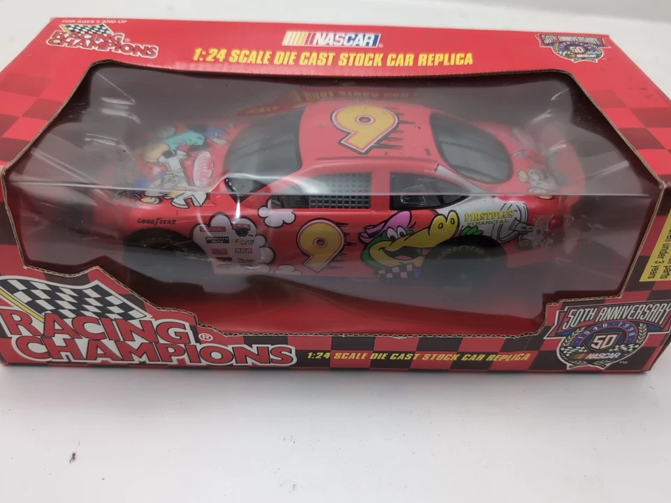 Jerry Nadeau #9 1998 Cartoon Network 1:24 acción NASCAR diecast banco coche en caja  Foto 4 de 4