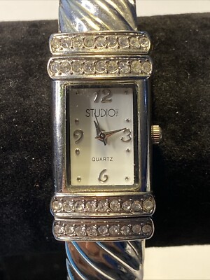 Studio Time STD949T Cuff Bracelet Quartz Women's Watch New Battery