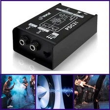 Premium Direct Injection Audio Box Passive DI Unit Hum Eliminator w/ Input