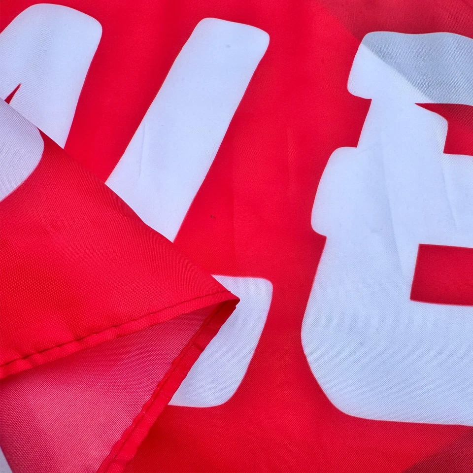 12 PACK CAR DEALER SUPPLIES Window Clip On Flags RED Sale Car Flag - Image 4 of 4