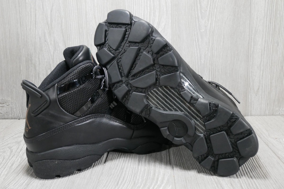 くろみつ New Nike Air Jordan Winterized 6 Rings Black Boots Shoes