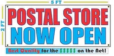 POSTAL STORE NOW OPEN Banner Sign NEW Larger Size Best Quality for the $$$