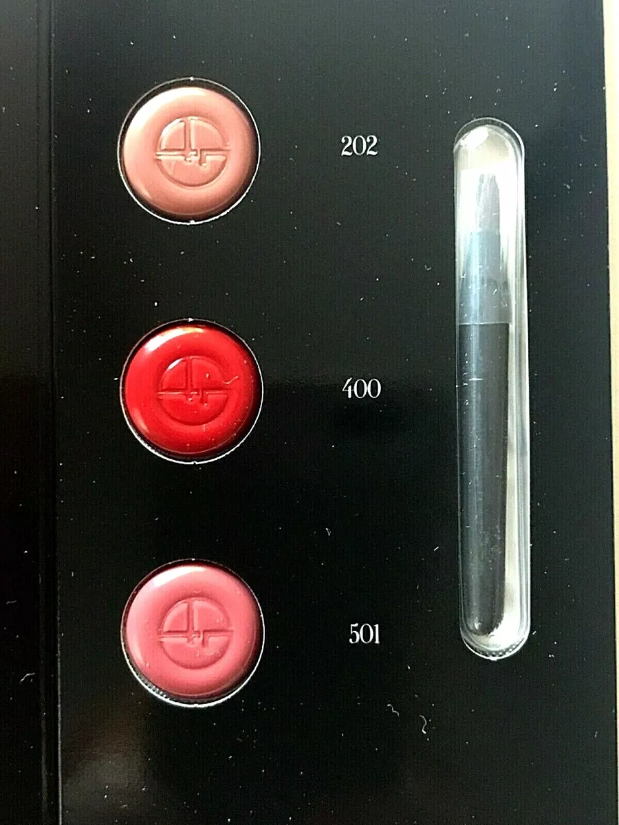 GIORGIO ARMANI LIP MAESTRO in 202 400 501 SAMPLE CARD WITH BRUSH