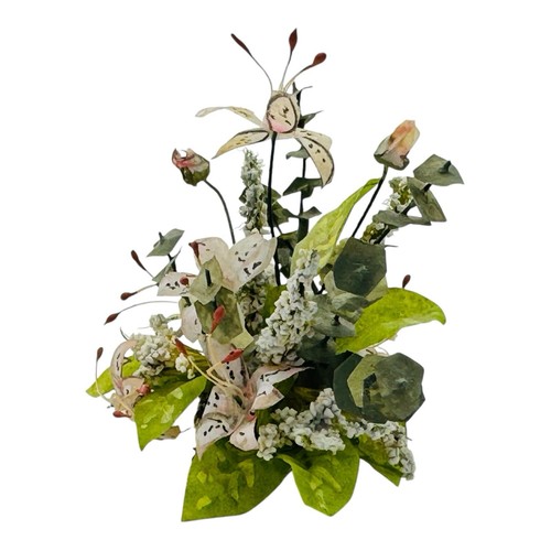 Artisan Miniature Dollhouse Lily Eucalyptus Flower Arrangement RARE - Picture 5 of 11