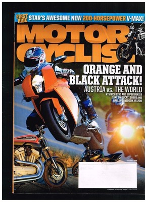 MOTORCYCLIST NOVEMBER 2008 SEE CONTENTS XR1200 DUCATI 1098S KTM 1190 SUPR DUKE R