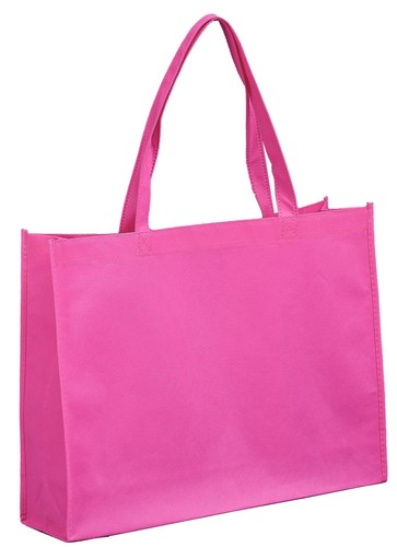 Shopping Tote Bags Eco Friendly Reusable Recyclable Gift Promo Bag 10 pack Pink - Picture 3 of 4