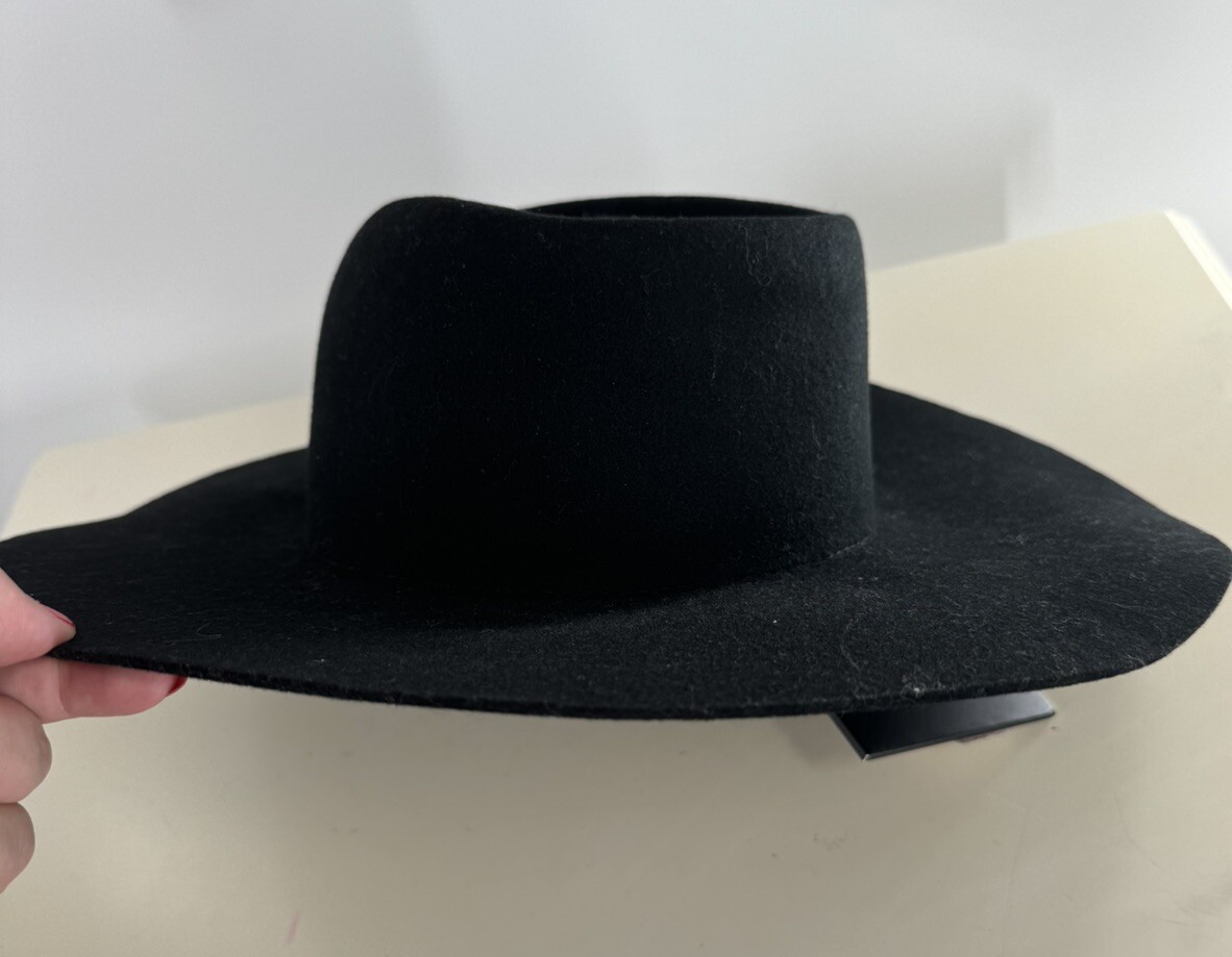 Gigi PIP Dakota Triangle Crown Wide Brim Felt Hat | eBay