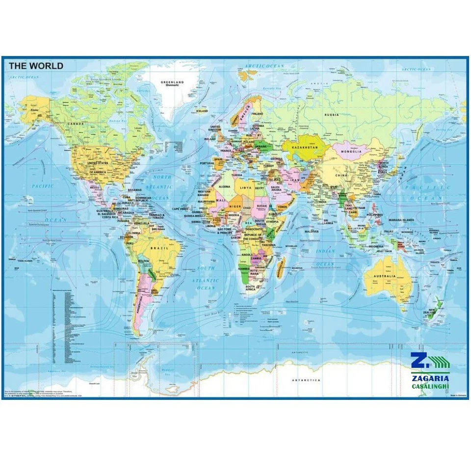 PUZZLE LA MAPPA DEL MONDO 200 PZ PER BAMBINI +8 ANNI RAVENSBURGER - Immagine 2 di 2