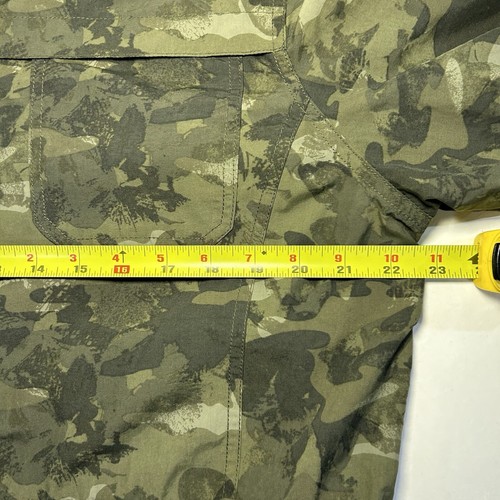 Eddie Bauer Green Camo Adventurer Hiking Jacket Women’s XL Hooded Jacket - Picture 9 of 13