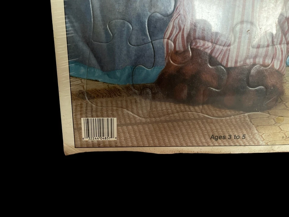 ALF 25 Piece Puzzle Pajamas Milk & Cookies 1987 Milton Bradley Frame Tray VTG - Image 4 of 4