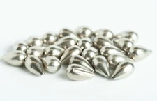 Slotted Tungsten Teardrop Beads - 3.0, 4.0, 5.0 mm