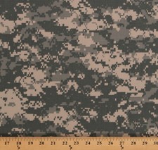 Twill Ripstop Digital Camouflage Army Military Olive Khaki Fabric BTY D907.05