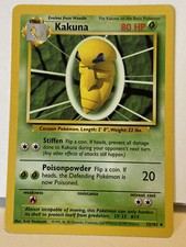 Pokemon TCG Card 1999 unlimited base Set Kakuna 33/102