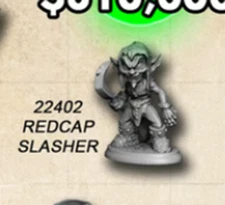 "Briarwood 22402 Redcap Slasher" Bones 6 Reaper Miniatures fantasy D&D RPG