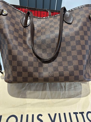 Louis Vuitton Neverfull in damier ebene shoulder bag tote MM size - Picture 7 of 24