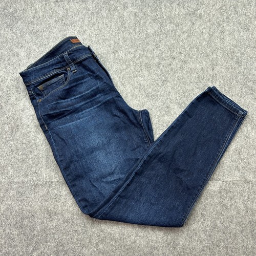 Joe's Jeans Icon Mid Rise Skinny Ankle Women's Sz 32 Saunders Medium Wash Denim