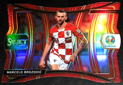 2020 Select UEFA Euro Marcelo Brozovic Red Die-Cut Prizm # 20/65 Mezzanine