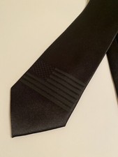 American Flag Necktie, New, Black On Black, Really Cool, Stylish, Classy Tie