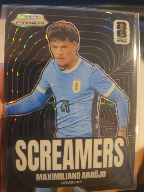 2026 Fifa World Cup Prizm Maximiliano Araujo Screamers Preferred Black 1/1