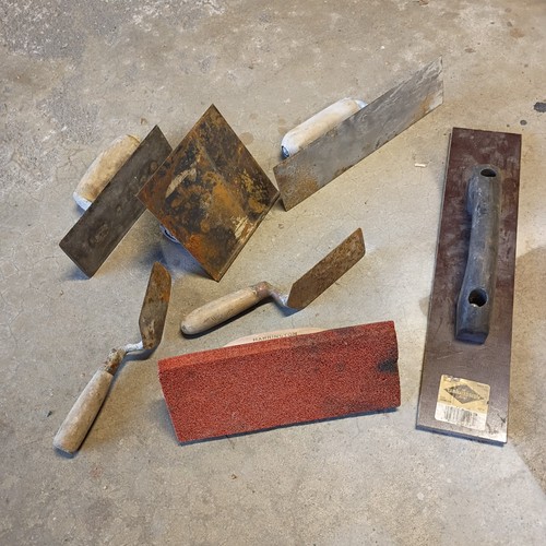 Used Concrete Finishing Tools Lot Of 7