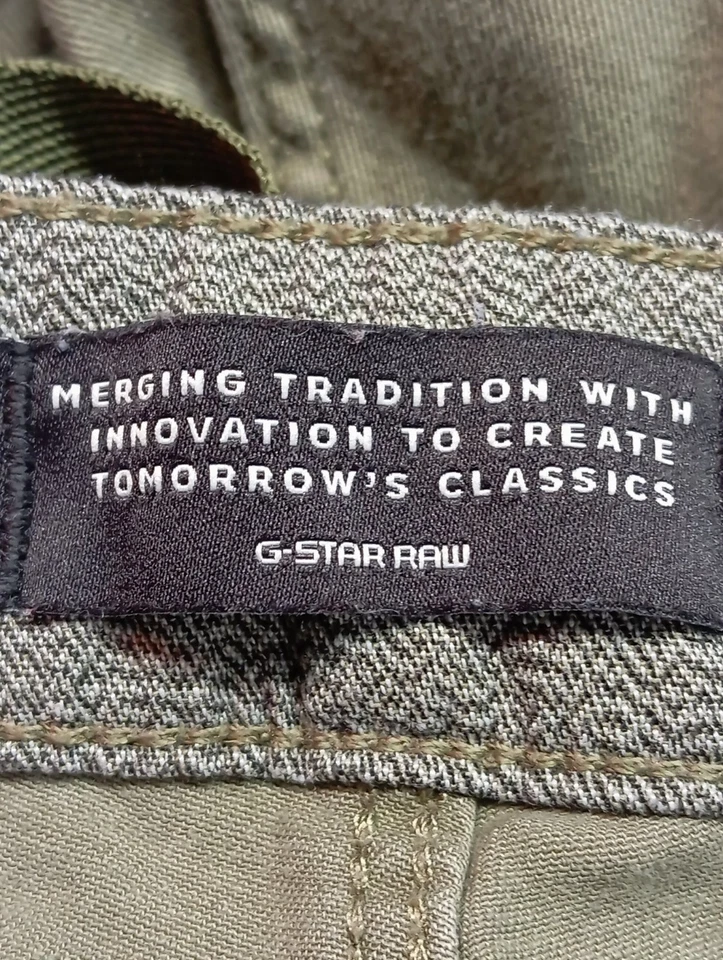 G-STAR RAW Pantalón tipo suéter Mujeres Pantalón Talla EU 38 caqui look casual - Imagen 4 de 4