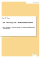Die Messung Von Kundenzufriedenheit Harald Storr