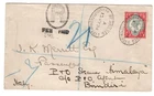 Great Britain 1894 QV 4½d Jubillee Registered Cover to P&O Brindisi, Italy